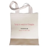 Shopper regalo maestra personalizzata "La migliore maestra di sempre"