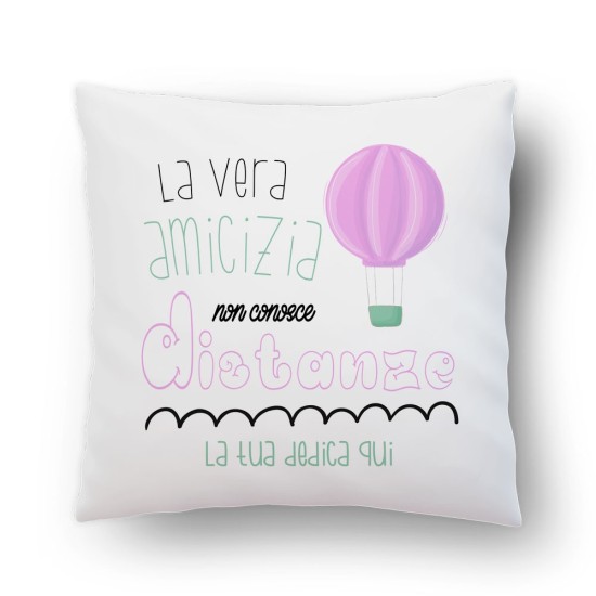 Cuscino vera amicizia personalizzato