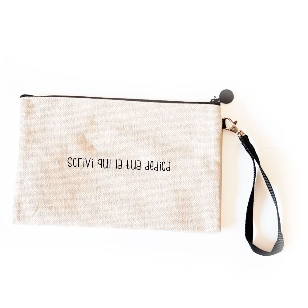 Pochette/astuccio "Nessuno è come te, questo è il tuo potere" personalizzata con una dedica o nome