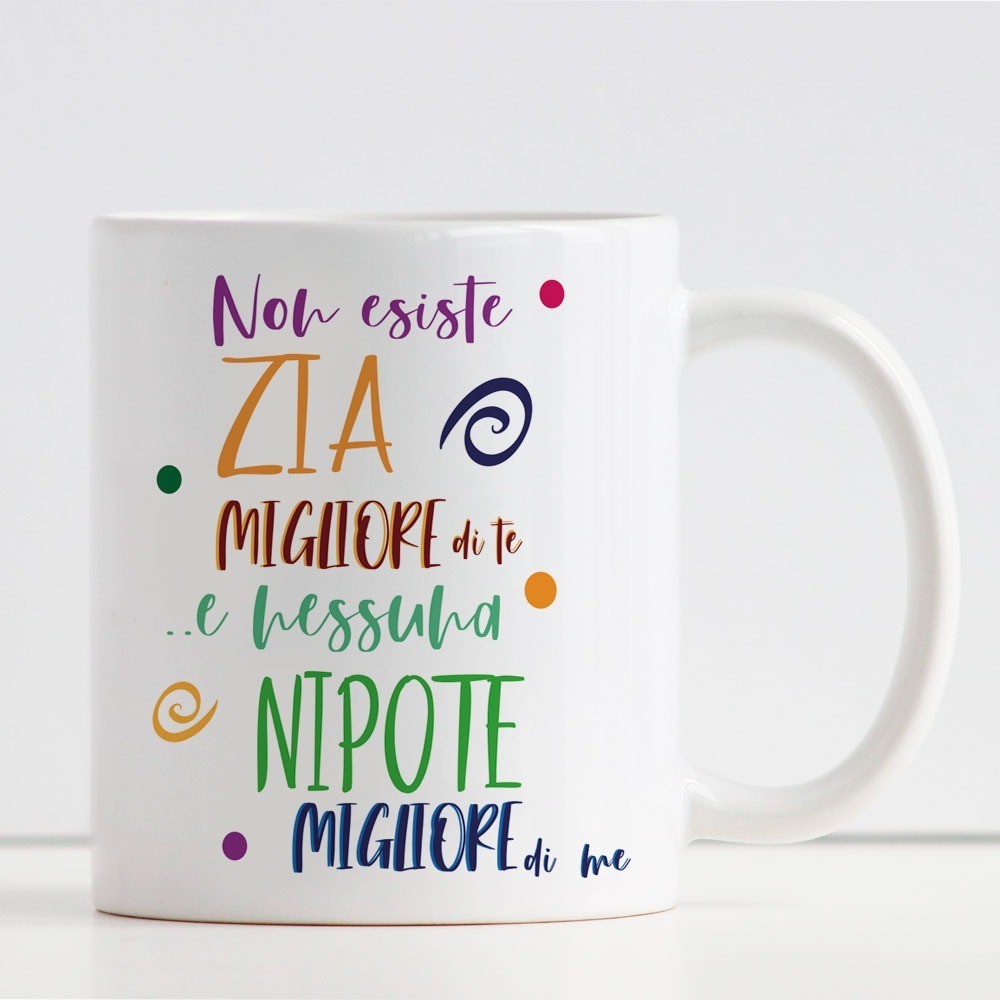 Tazza zia nipote personalizzata