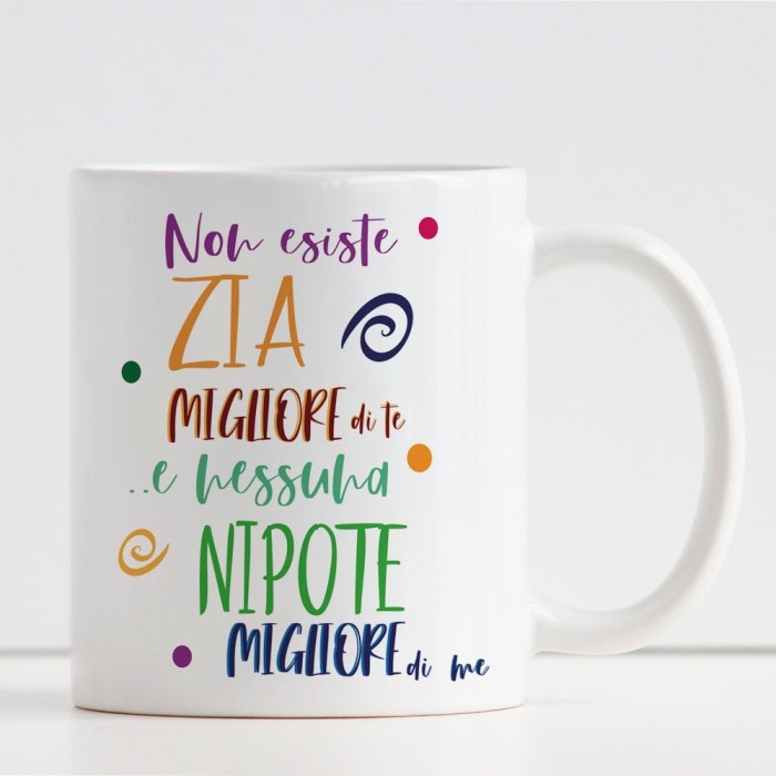 Tazza zia nipote personalizzata