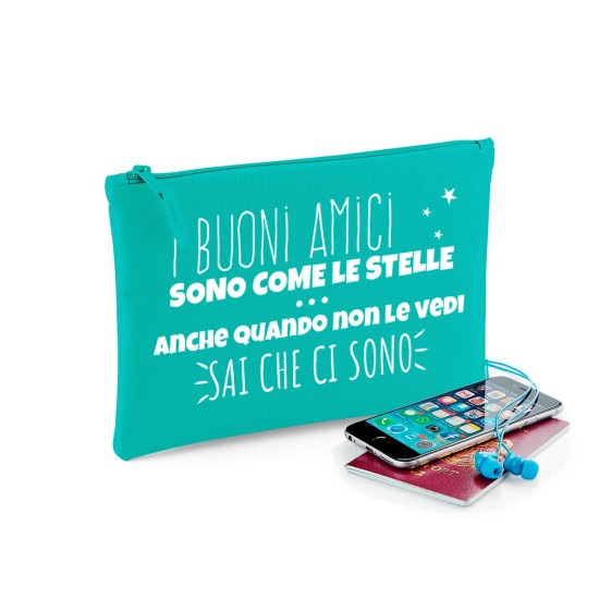 Pochette I buoni amici sono come le stelle, personalizzata con nome