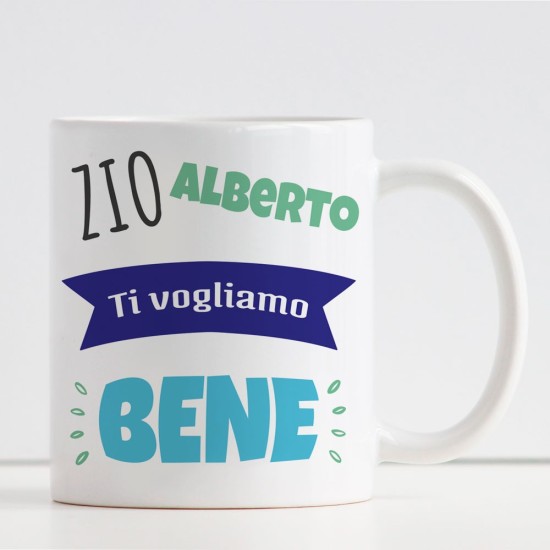 Tazza Zio ti vogliamo bene personalizzata con nomi