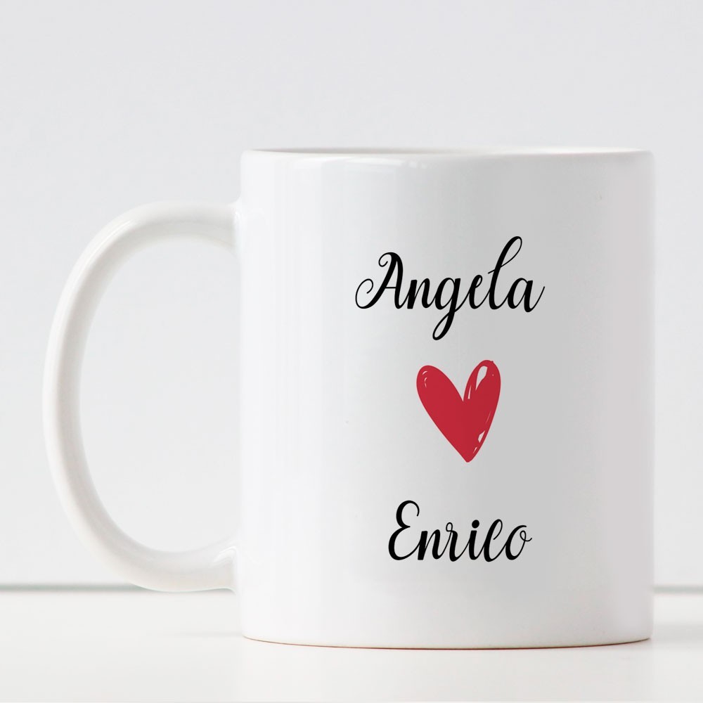 Tazza personalizzata innamorati "Sei la mia persona e lo sarai per sempre" con nomi
