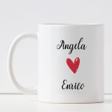 Tazza personalizzata innamorati "Sei la mia persona e lo sarai per sempre" con nomi