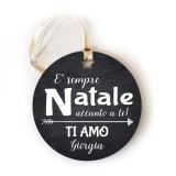 Addobbo Natalizio pallina di natale E' sempre Natale accanto a te, con nome