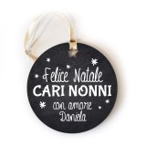 Addobbo pallina per l'albero di Natale per i nonni, personalizzato con nome