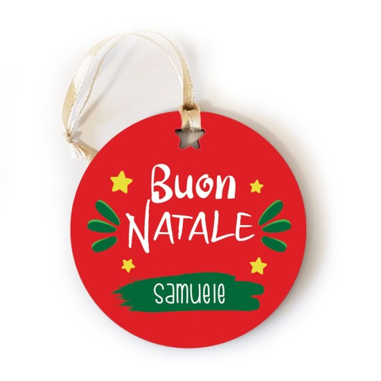 pallina buon natale personalizzata con nome