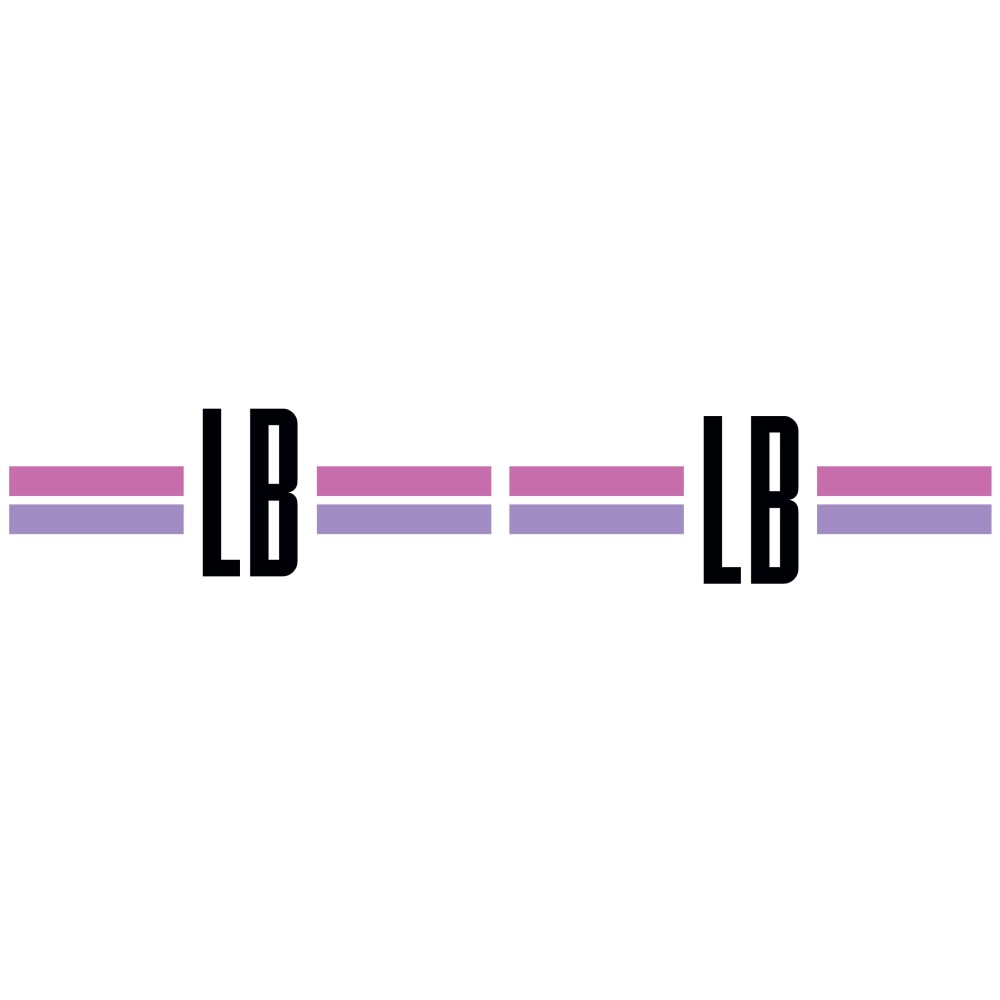 Borraccia personalizzata con iniziali e righe colorate