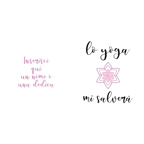 Borraccia personalizzata per persone che amano lo yoga