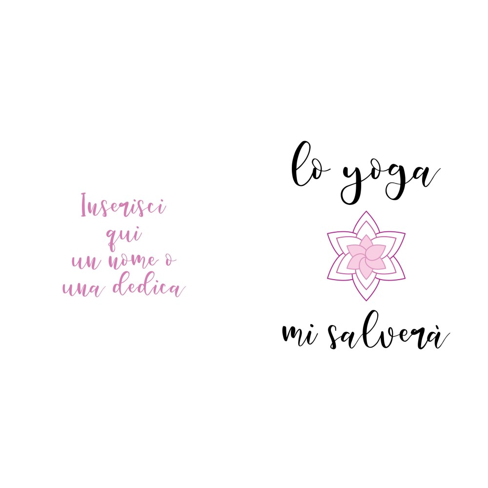 Borraccia personalizzata per persone che amano lo yoga