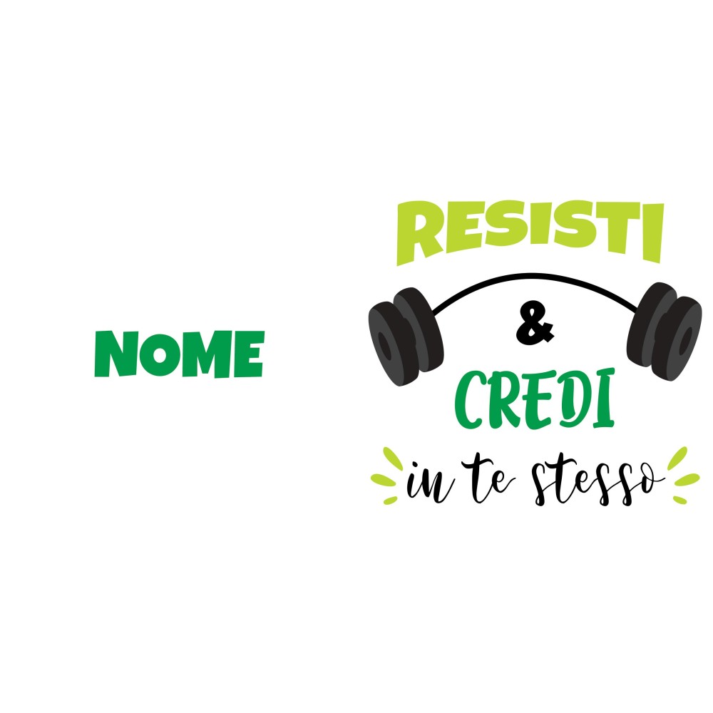 Borraccia per la palestra personalizzata con nome