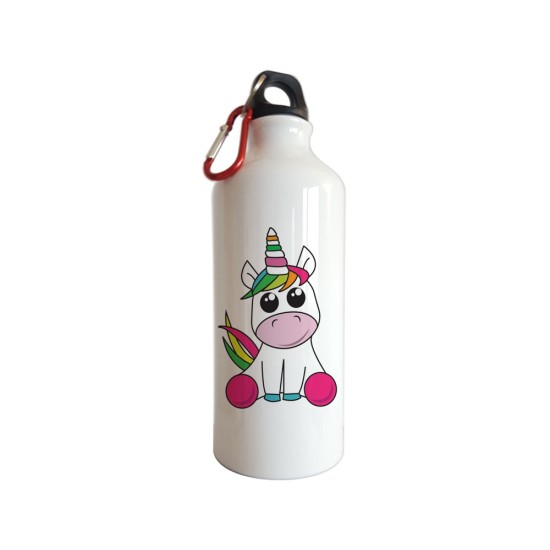 Borraccia personalizzata per bambini con unicorno e nome