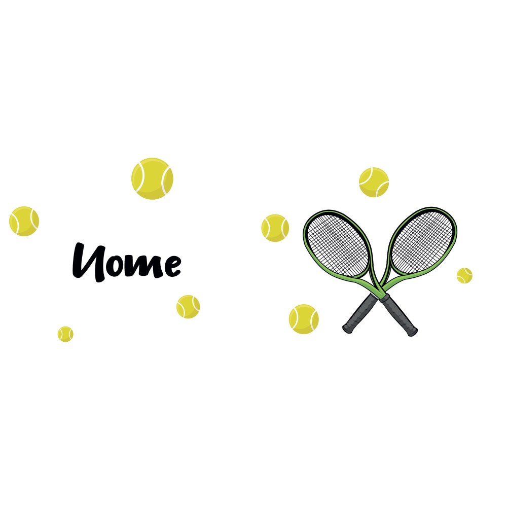 Borraccia tennis personalizzata con nome