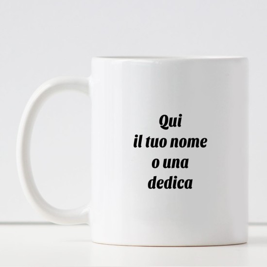 Tazza natalizia personalizzata con dedica o nome, per una persona speciale