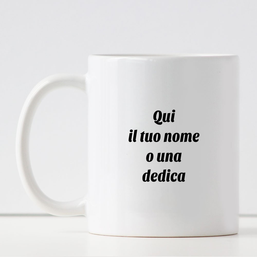 Tazza natalizia personalizzata con dedica o nome, per una persona speciale