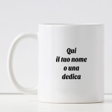 Tazza natalizia personalizzata con dedica o nome, per una persona speciale