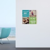 Quadro in tela canvas per il papà super top, personalizzato con due foto e nome