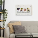 Quadro in tela canvas per il papà, personalizzato con foto e dedica