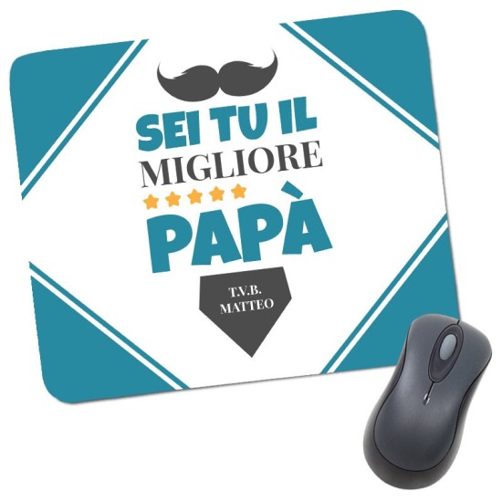 Tappettino mouse pad per il papà personalizzato
