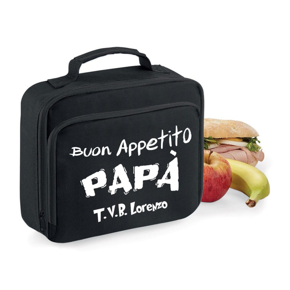 Lunch box borsa frigo papà personalizzata