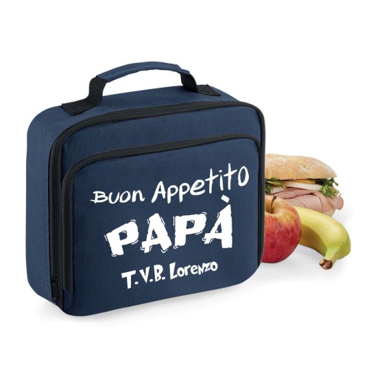 Lunch Box Borsa Frigo per il papà, personalizzata con nome