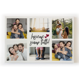 Quadro canvas stampa su tela con 6 foto