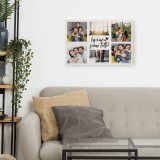 Quadro in tela canvas "Insieme siamo tutto" personalizzato con foto