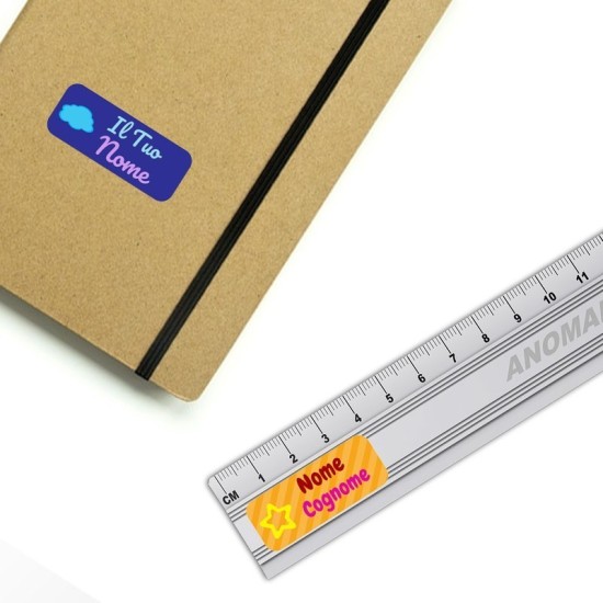 Kit 20 Etichette Adesive per la scuola colorate