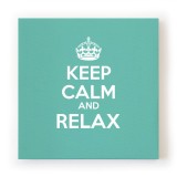 Quadro in tela canvas KEEP CALM con testo personalizzato