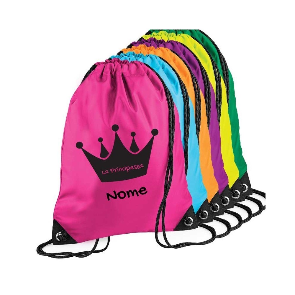 Zainetto personalizzato con corona e nome