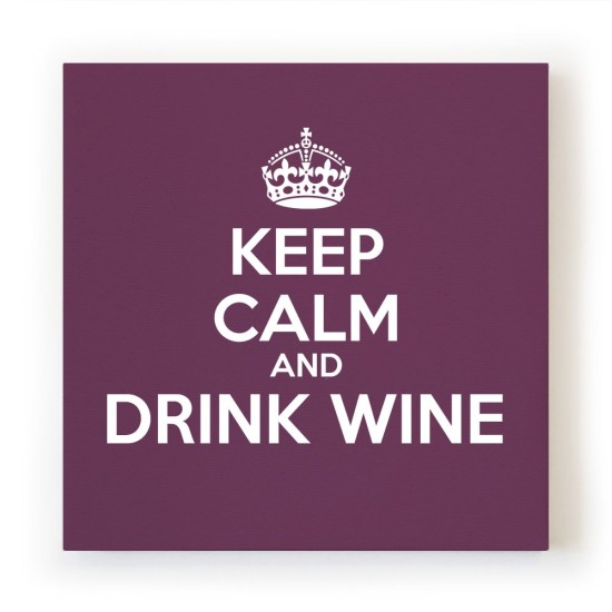 Quadro in tela canvas KEEP CALM con testo personalizzato