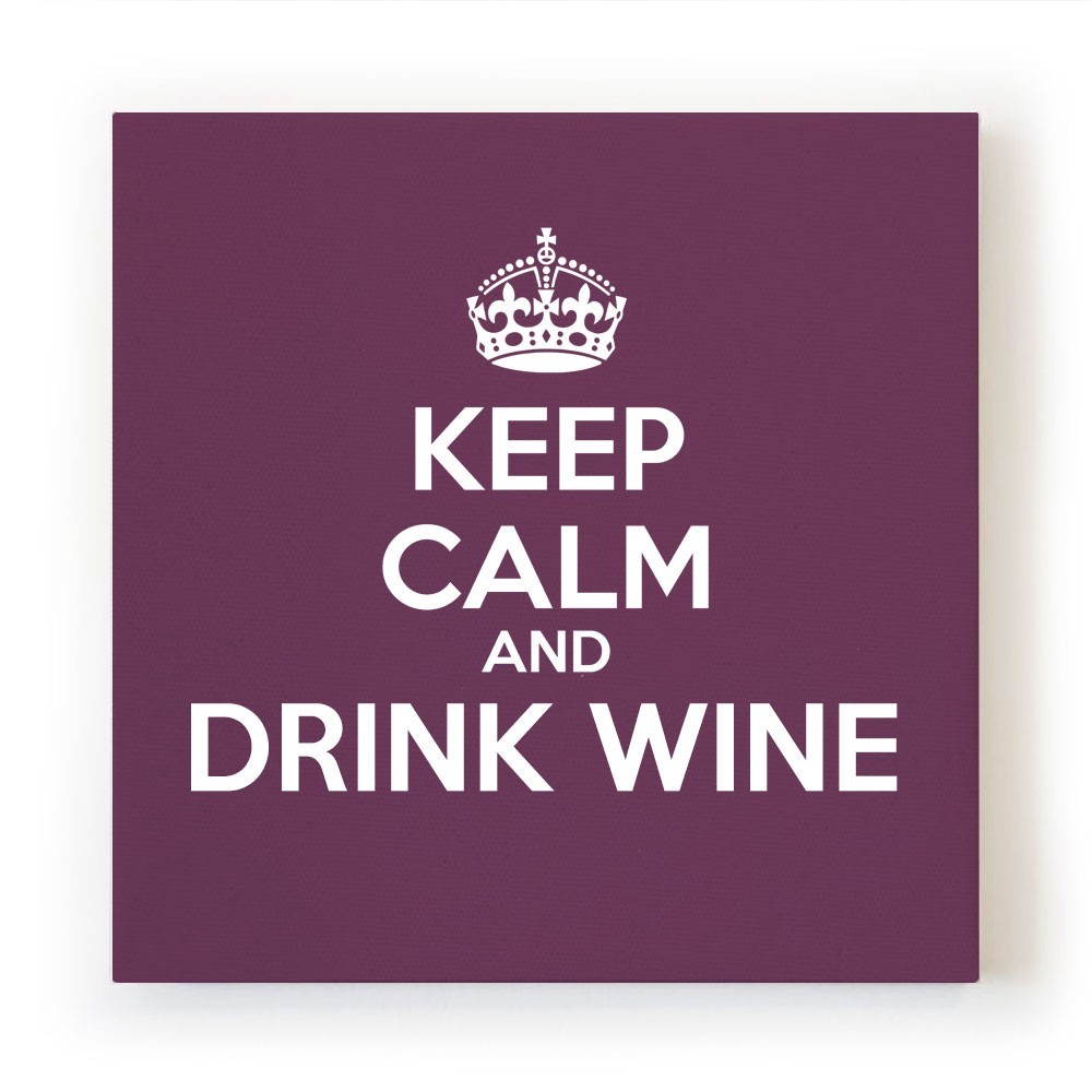 Quadro in tela canvas KEEP CALM con testo personalizzato