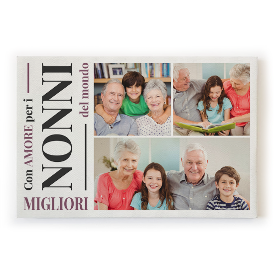 quadro canvas per i nonni