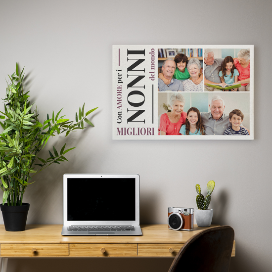 quadro canvas per i nonni