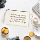 Pochette personalizzata per la mamma "A te che non hai mai chiesto un grazie"