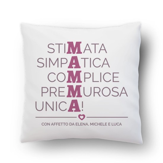 cuscino mamma personalizzato