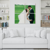 Quadro foto in tela canvas personalizzato con quattro pannelli | 2x2 Quadrato