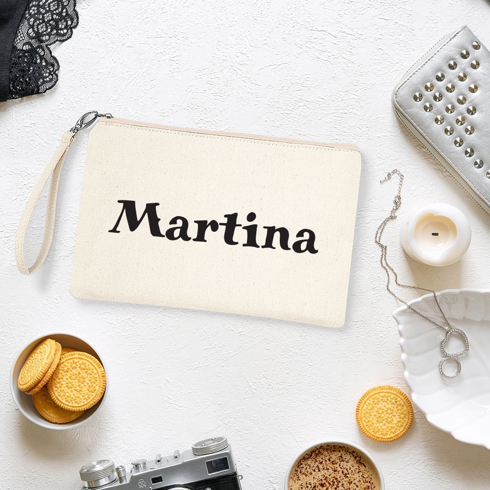 Borsa Shopper multiuso personalizzata  "Ce la farò anche stravolta" abbinata alla pochette con il nome