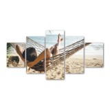 Quadro in tela canvas personalizzato a pannelli | 5x1 Moderno