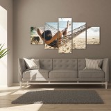 Quadro in tela canvas personalizzato a pannelli | 5x1 Moderno