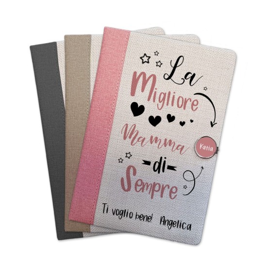 Taccuino la migliore mamma di sempre personalizzato