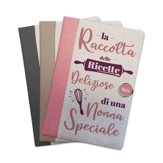 Taccuino ricettario nonna personalizzato