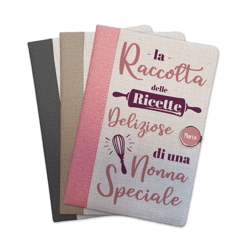 Taccuino ricettario nonna personalizzato