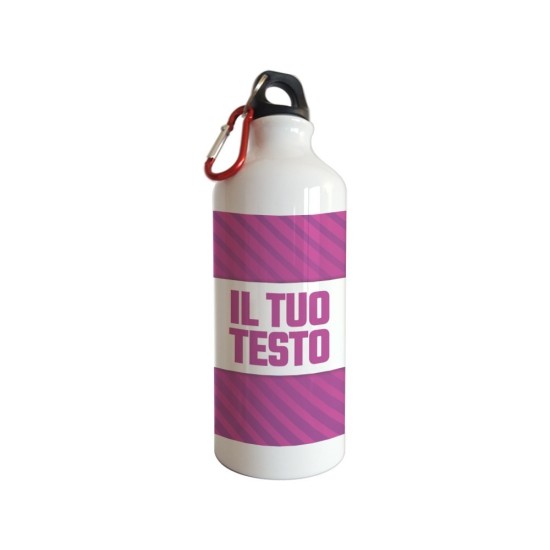 Borraccia da bambina con fantasia fuxia