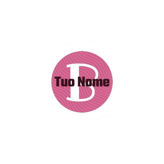 Borraccia da bambina con cerchio rosa e nome