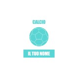 Borraccia da bambino calciatore con il suo nome