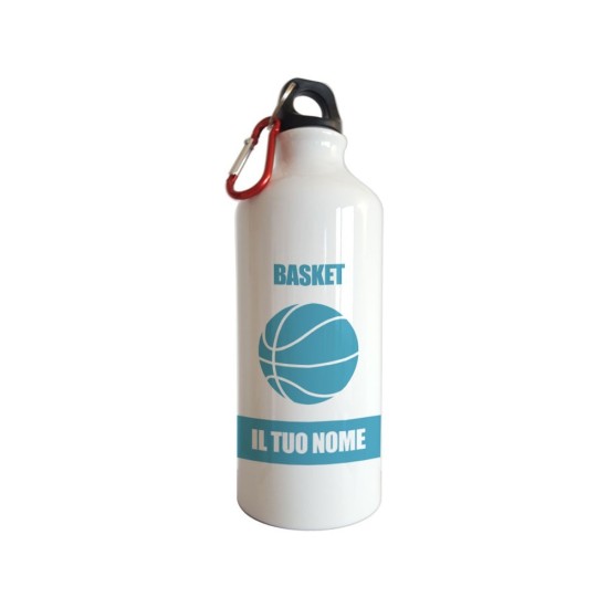 Borraccia da bambino giocatore di basket con il suo nome