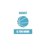 Borraccia da bambino giocatore di basket con il suo nome