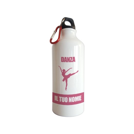 Borraccia da bambina ballerina e nome
